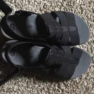 Clarks Arla Shaylie Elastic Caged Strappy Sandals